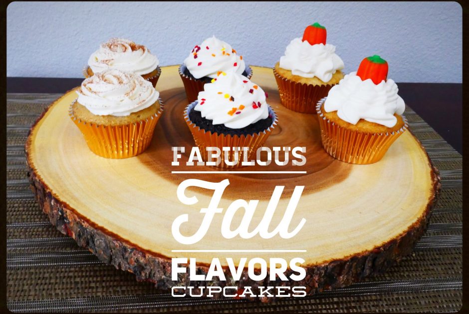 Fall Cupakes Display