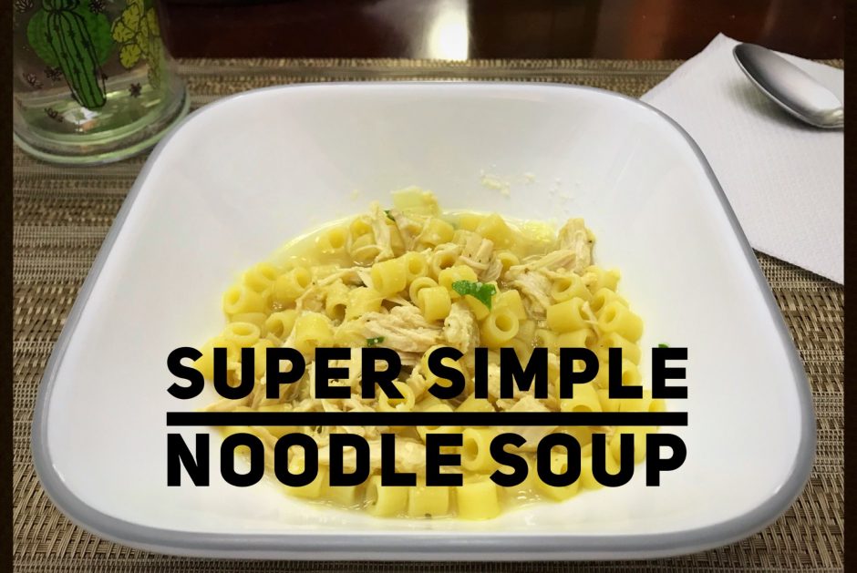 simple noodle soup title