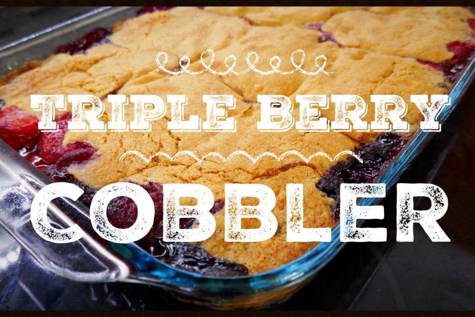 Triple Berry Cobbler Title