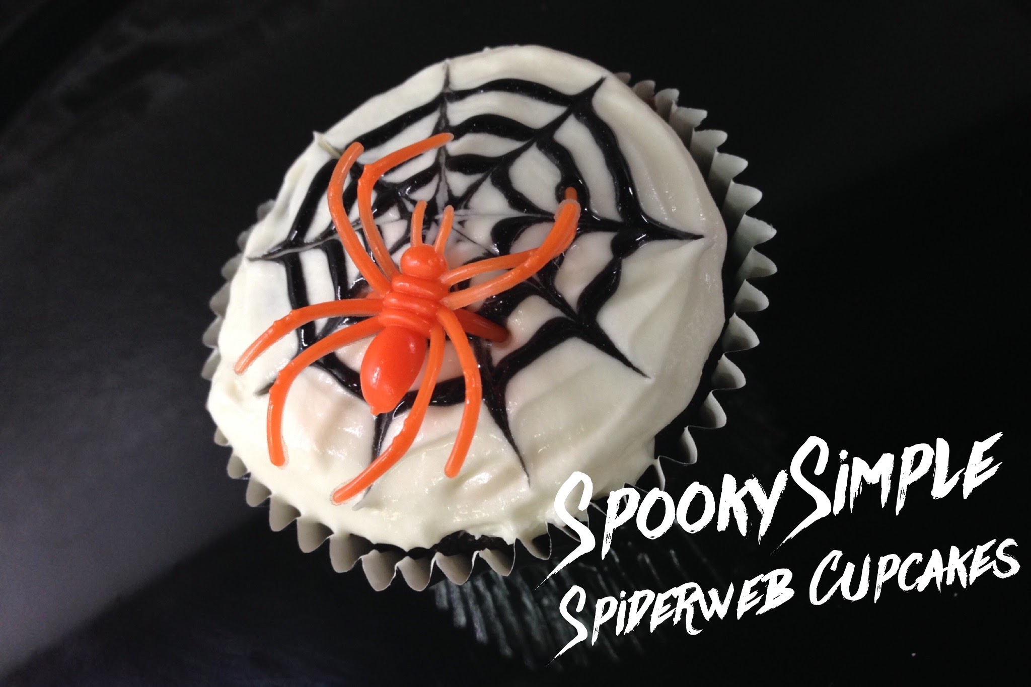 Spiderweb Cupcakes How To