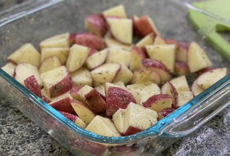 marinated potatoes