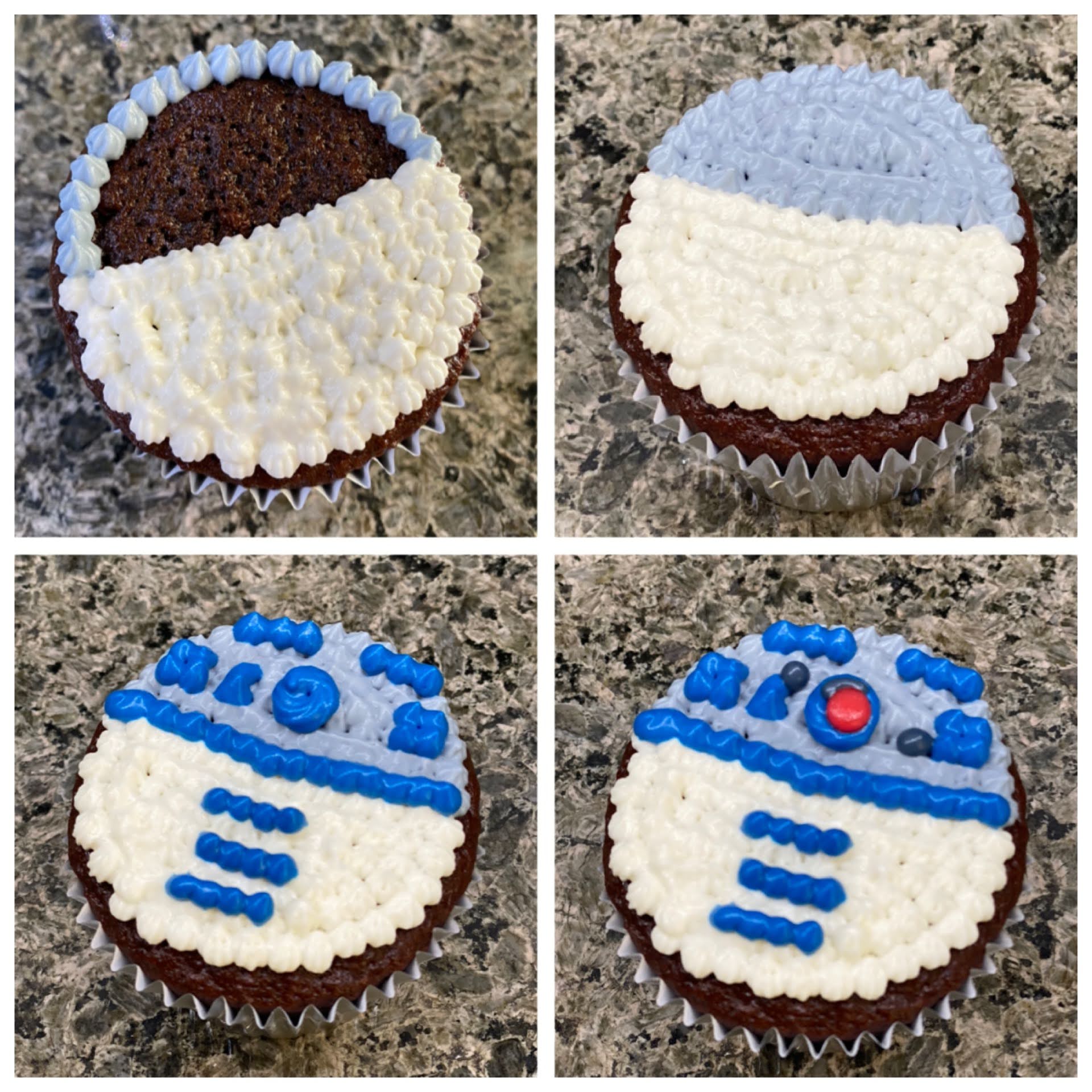 r2d2 cupcake diagram